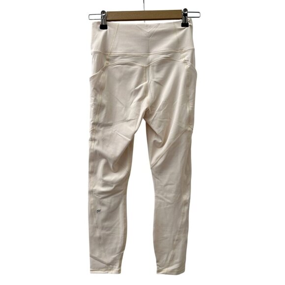 Fabletics PureLuxe Oasis High-Waisted 7/8 Leggings Pockets Cream Women S NWT - Picture 4 of 13
